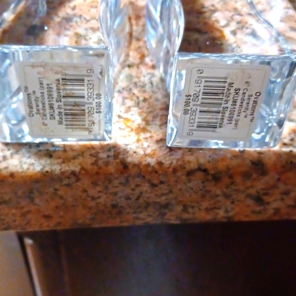 Lenox crystal candlesticks - Picture 7 of 9